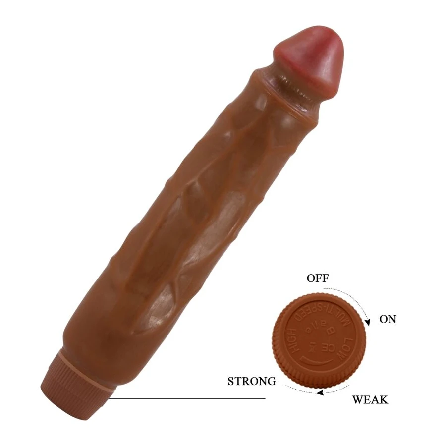 BAILE - JACK VIBRATORE REALISTICO 26 CM MULATTO
